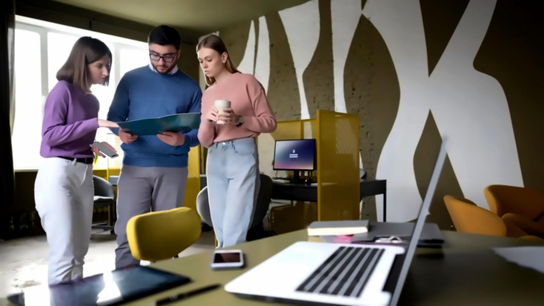 Participants travaillant sur modèles financiers